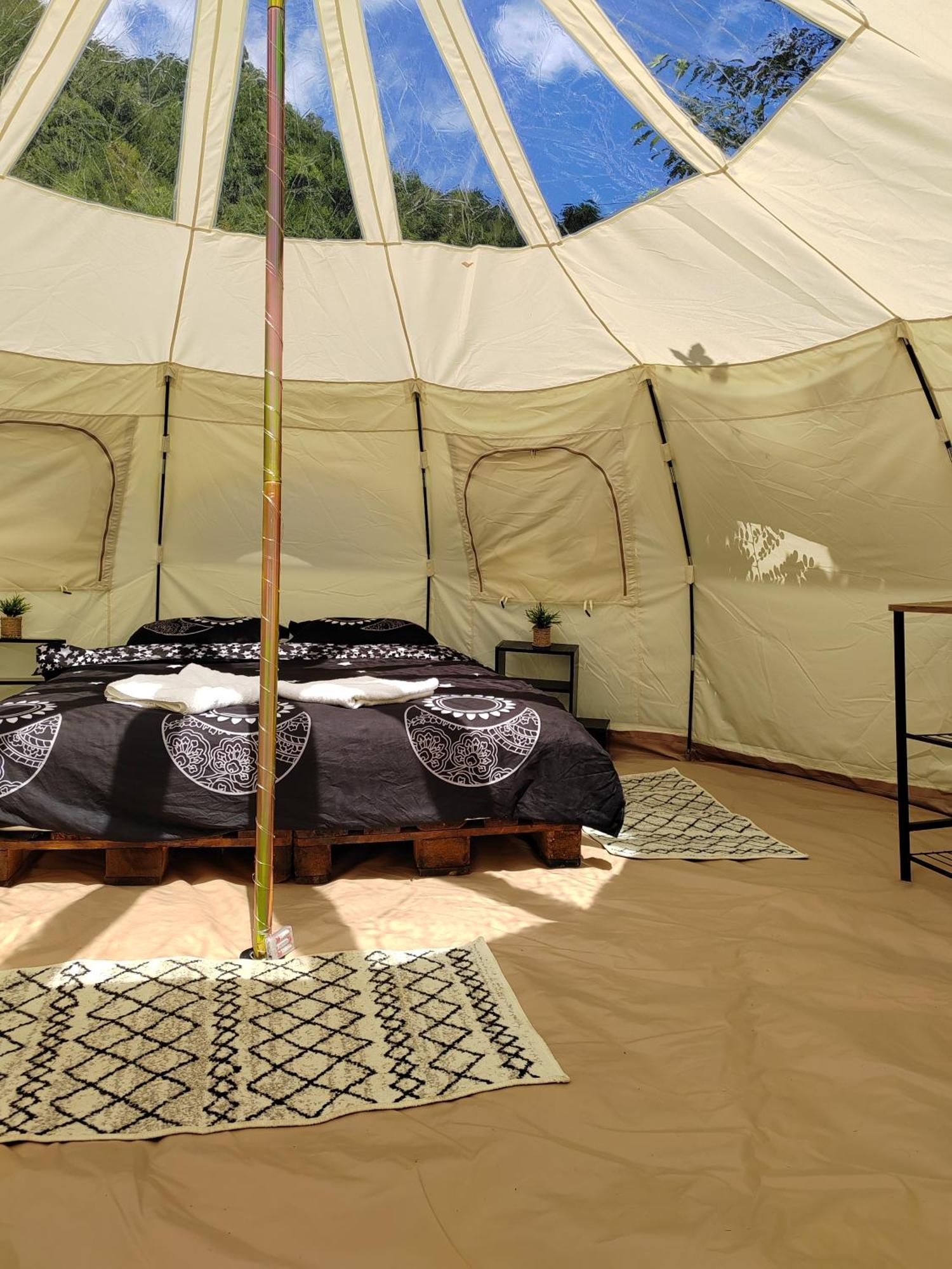 Luna Rock Glamping Brezoi - Blue Scai Bagian luar foto